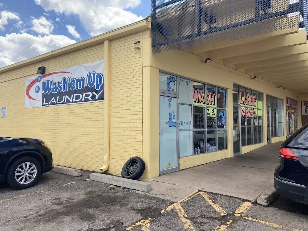 Customer service and supplies at Wash'em Up Laundry #1 - Laundromat Denver